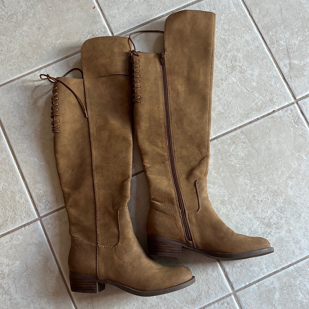 Tan tall boots